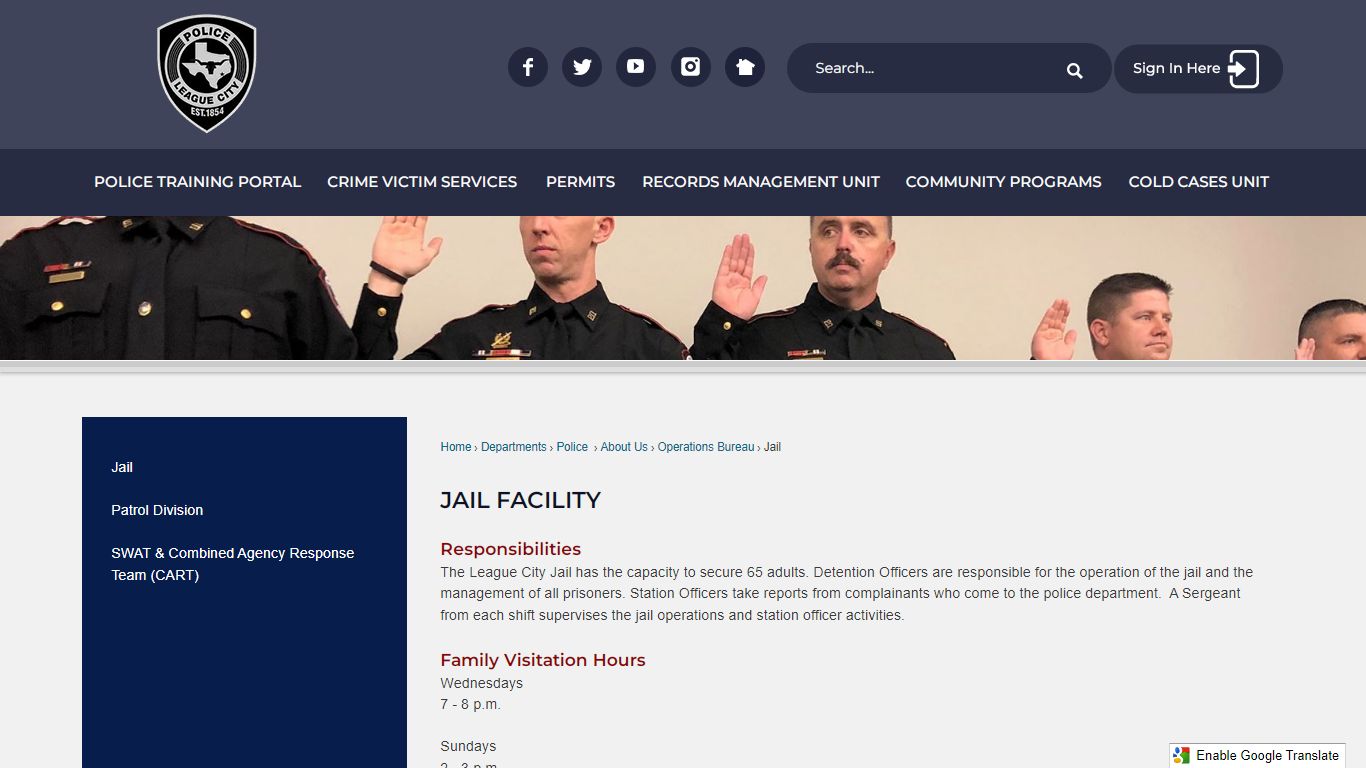 Jail Facility | The League City Official Website!